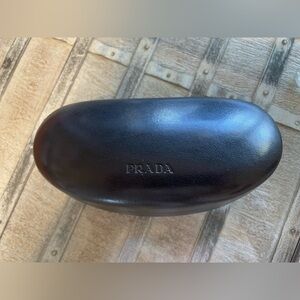 Prada Sleek Black Eyewear Case